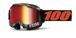 100% Accuri 2 Snowmobile Goggles - Mirrored Lens -Highway 21 shop 100 accuri2 snowmobile goggle geospace lens geospace mirror red