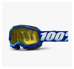 100% Accuri 2 Snowmobile Vented Dual Lens Goggles -Highway 21 shop 100 accuri2 snowmobile vented dual lens goggles blue yellow