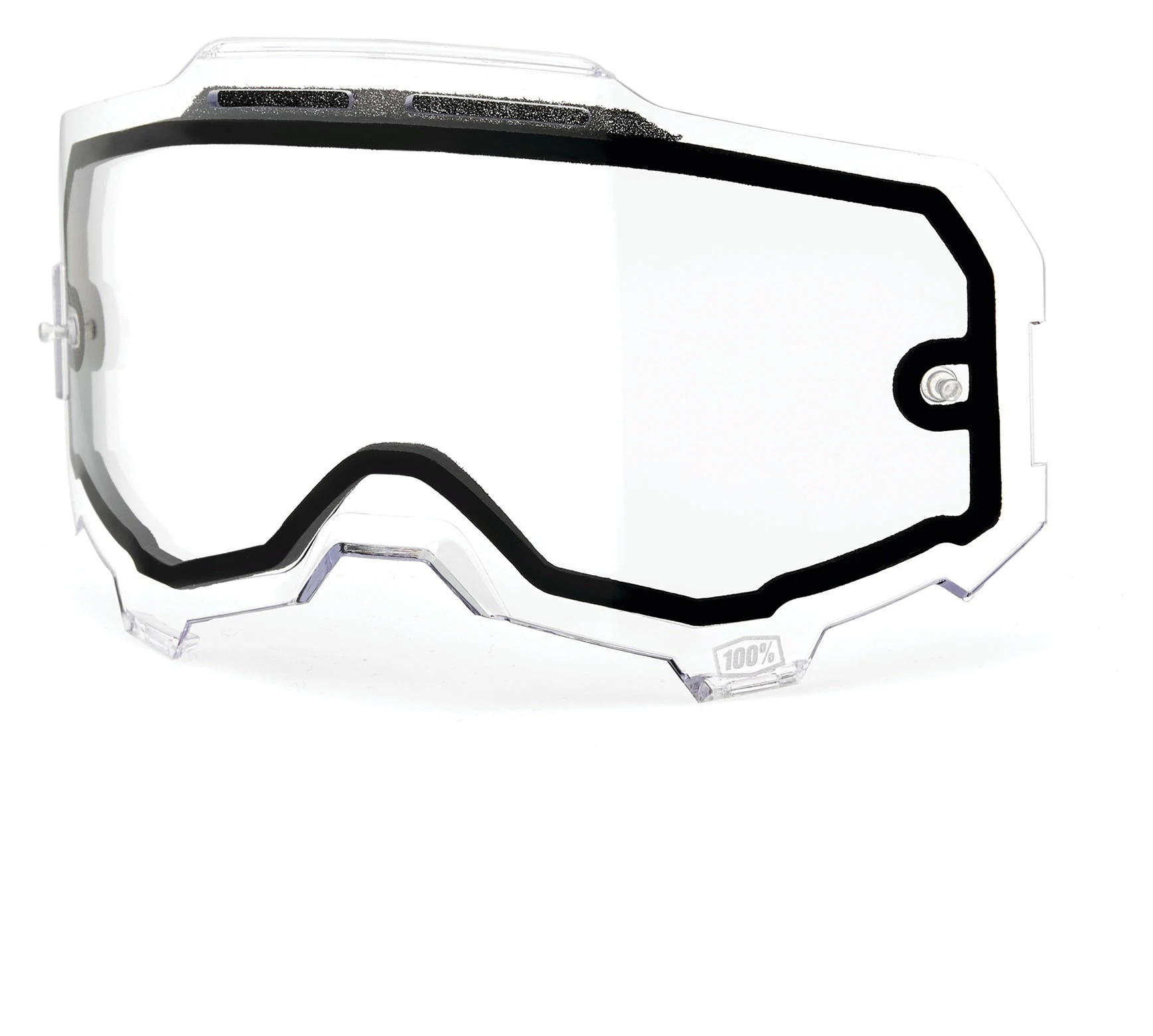 100% Dual Lens For Armega Goggles Vented/Clear [Open Box]