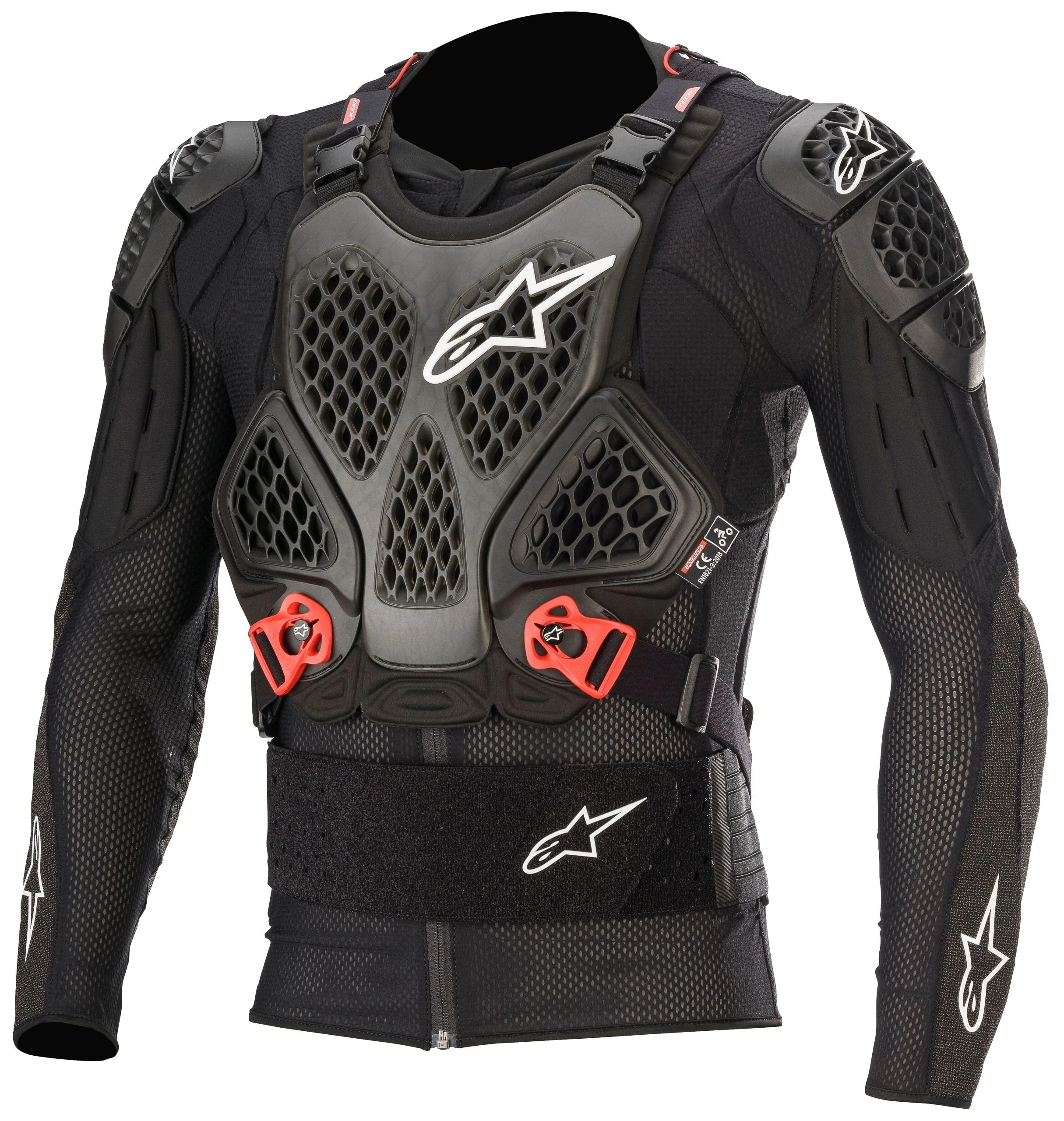 Alpinestars Bionic Tech V2 Protection Jacket Black/Red / LG [Open Box]