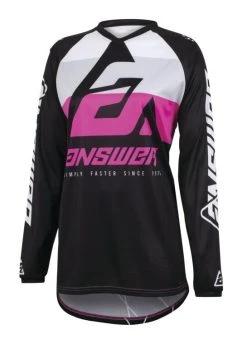 Answer A23 Syncron CC Women's Jersey -Highway 21 shop answer a23 syncron cc womens jersey black white pink
