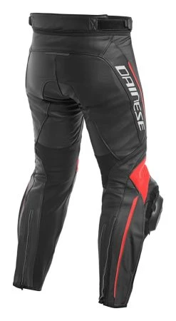 Dainese Delta 3 Leather Pants -Highway 21 shop dainese delta3 leather pants black black fluo red 1