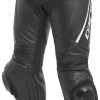 Dainese Delta 3 Leather Pants -Highway 21 shop dainese delta3 leather pants black black white