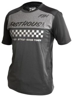 Fasthouse Alloy Mesa Short Sleeve MTB Jersey -Highway 21 shop fasthouse alloy mesa short sleeve mtb jersey heather charcoal black