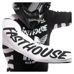 Fasthouse Youth USA Grindhouse Factor Jersey -Highway 21 shop fasthouse youth usa grindhouse factor jersey black white 2