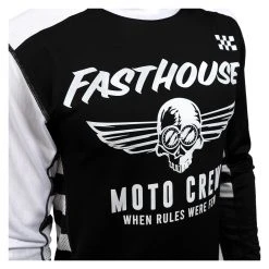 Fasthouse Youth USA Grindhouse Factor Jersey -Highway 21 shop fasthouse youth usa grindhouse factor jersey black white 3