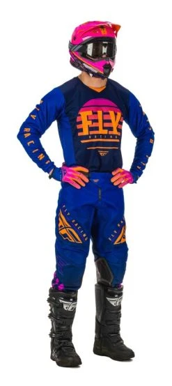 Fly Racing Dirt Youth Kinetic K220 Pants -Highway 21 shop fly racing dirt kinetic k220 pants midnight blue orange 3