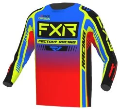 FXR Youth Clutch Pro MX Jersey -Highway 21 shop fxr clutch pro mx jersey blue hi viz red