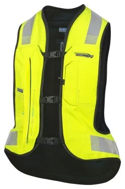 Helite E-Turtle 2 Airbag Vest -Highway 21 shop helite e turtle2 airbag vest hi viz yellow