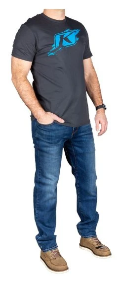 Klim Unlimited Straight Stretch Jeans -Highway 21 shop klim unlimited straight stretch jeans cobalt 3