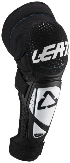 Leatt Youth 3DF Hybrid EXT Knee And Shin Guards -Highway 21 shop leatt youth3 df hybrid ext knee shin guards white black 1