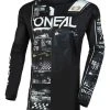 O'Neal Element Attack Jersey -Highway 21 shop o neal element attack jersey black white