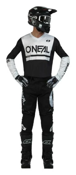O'Neal Element Threat Air Jersey -Highway 21 shop o neal element threat air jersey black white 2
