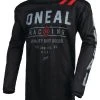 O'Neal Element Threat Dirt Jersey -Highway 21 shop o neal element threat dirt jersey black grey