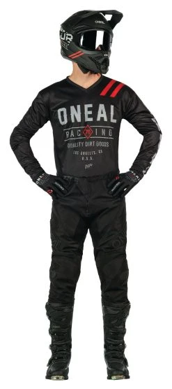 O'Neal Element Threat Dirt Jersey -Highway 21 shop o neal element threat dirt jersey black grey 2