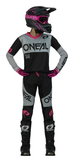 O'Neal Youth Element Racewear Girl's Jersey -Highway 21 shop o neal youth element racewear girls jersey black pink 2