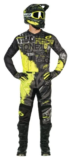 O'Neal Youth Element Ride Jersey -Highway 21 shop o neal youth element ride jersey black hi viz yellow 2