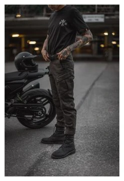 Pando Moto Mark Kev 02 Cargo Pants -Highway 21 shop pando moto mark kev02 cargo pants olive 4