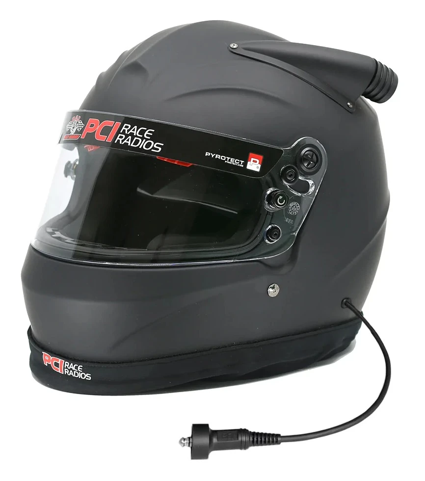 PCI Race Radios Pyrotect Sportmax Midair Fresh Air Youth Helmet
