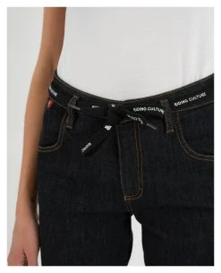 Riding Culture Straight Fit Women's Jeans -Highway 21 shop riding culture straight fit womens jeans raw denim 4