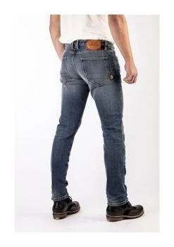 Rokker RokkerTech Tapered Slim Jeans -Highway 21 shop rokker rokker tech tapered slim jeans medium blue 1