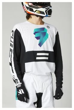 Shift Black Label UV Jersey -Highway 21 shop shift label uv jersey wht ultvt white ultraviolet 1