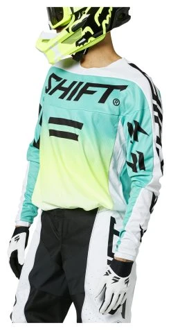 Shift White Label Fade Jersey -Highway 21 shop shift whit3 label fade jersey acid blue 2