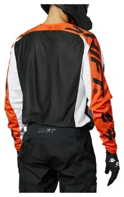 Shift White Label Fade Jersey -Highway 21 shop shift whit3 label fade jersey black white orange 1