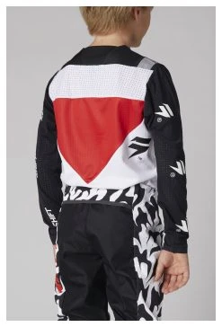 Shift Youth Blue Label Flame Jersey -Highway 21 shop shift youth3lue label flame jersey white black 2