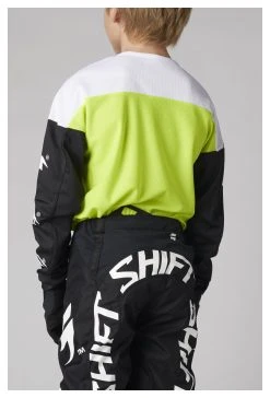 Shift Youth White Label Flame Jersey -Highway 21 shop shift youth label flame jersey flo ylw 1