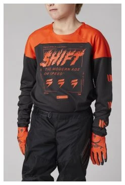 Shift Youth White Label Flame Jersey -Highway 21 shop shift youth label flame jersey flo ylw 2