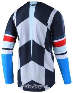 Troy Lee Designs GP Air Warped Jersey -Highway 21 shop troy lee designs gp air warped jersey blue red 1