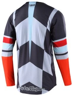 Troy Lee Designs GP Air Warped Jersey -Highway 21 shop troy lee designs gp air warped jersey charcoal orange 1