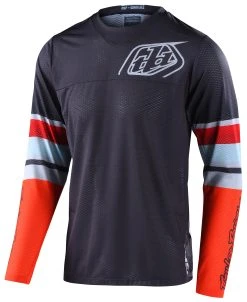 Troy Lee Designs GP Air Warped Jersey -Highway 21 shop troy lee designs gp air warped jersey charcoal orange