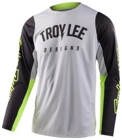 Troy Lee Designs Troy Lee GP Pro Boltz Jersey -Highway 21 shop troy lee gp pro boltz jersey grey hi viz
