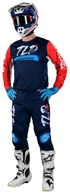 Troy Lee Designs Troy Lee GP Pro Partical Jersey -Highway 21 shop troy lee gp pro partical jersey navy orange 2