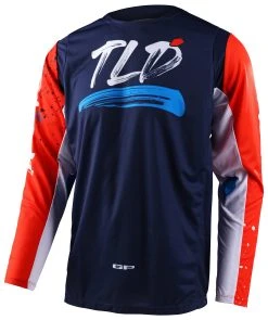 Troy Lee Designs Troy Lee GP Pro Partical Jersey -Highway 21 shop troy lee gp pro partical jersey navy orange