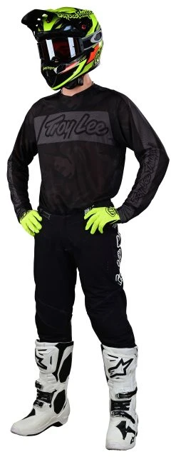 Troy Lee Designs Troy Lee SE Pro Air Vox Jersey -Highway 21 shop troy lee se pro air vox jersey black camo grey 2